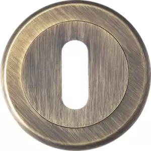 Image of Serozzetta Escutcheon - Standard Profile Antique in Brass
