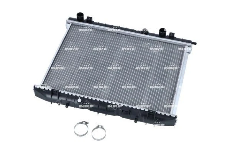 Image of NRF 53940 Engine radiator EASY FIT Brazed cooling fins, Aluminium, with mounting parts Aluminium Radiator,engine cooling (470)