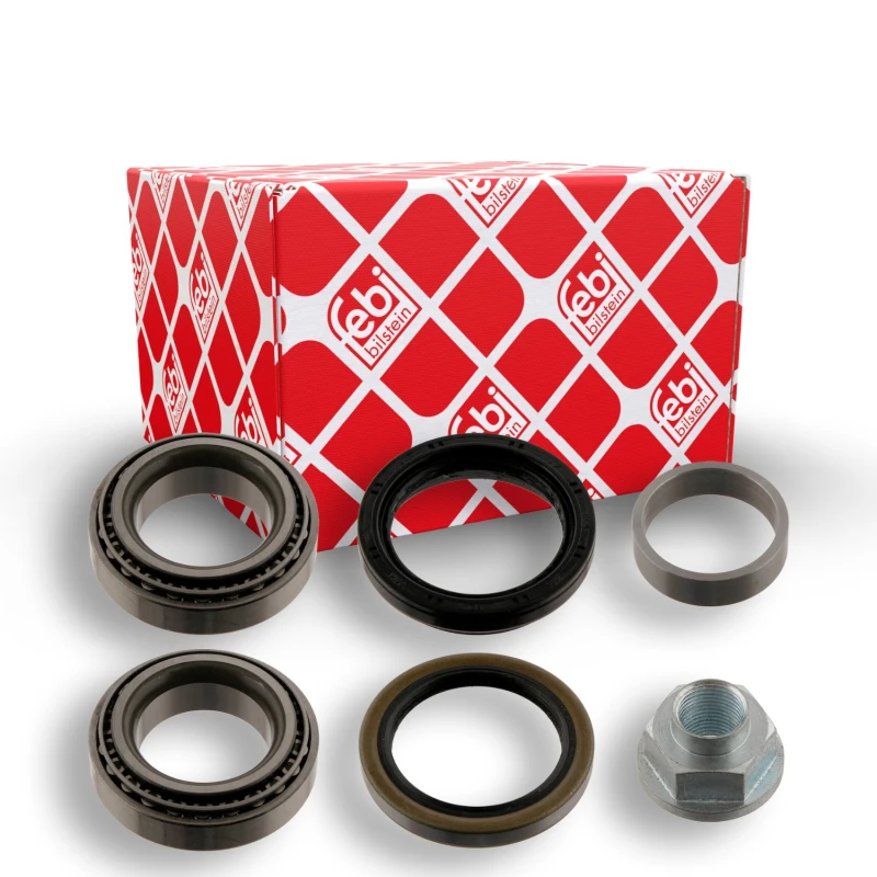 Image of FEBI BILSTEIN 31453 Wheel bearing kit Front Axle Right, with shaft seal Wheel Bearing Kit (654)