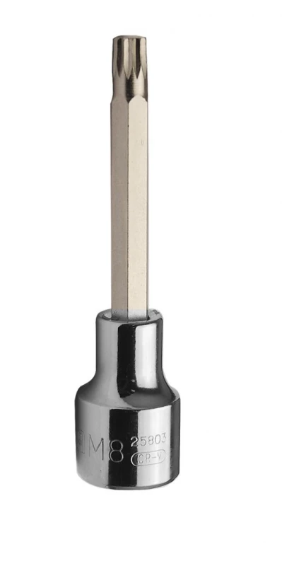 Image of SATA 25807 Screwdriver Bit Square Drive Tang Size: 12.5 (1/2")mm (inch), Chrome steel Chrome steel Screwdriver Bit (5514)