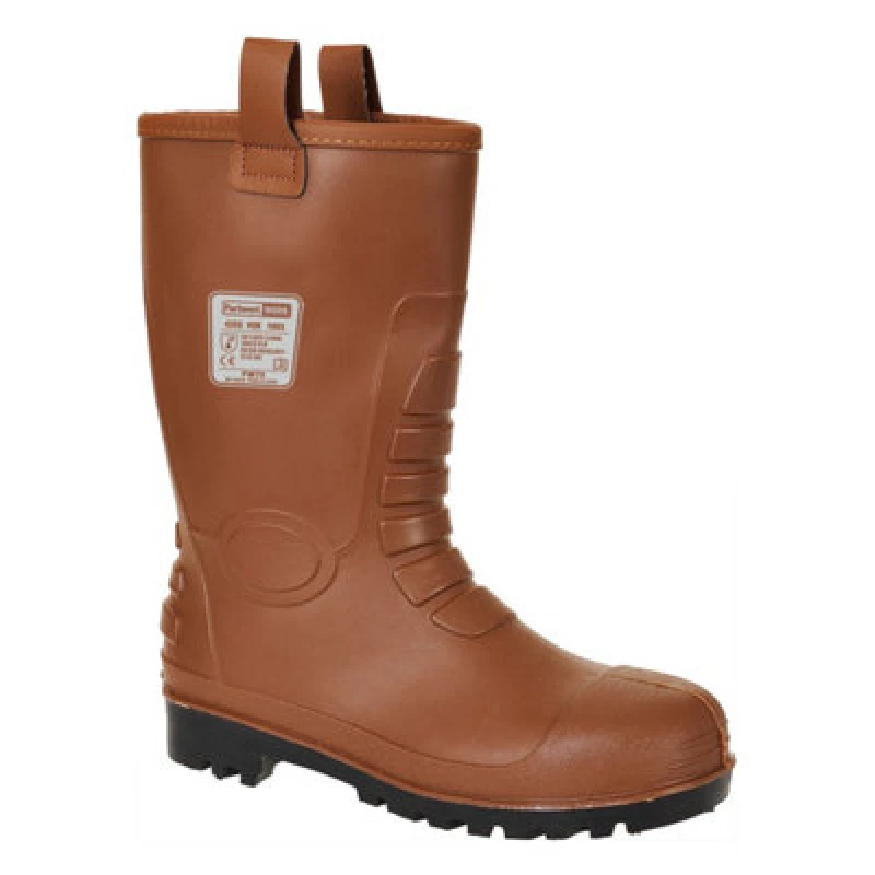 Image of Portwest Neptune S5 CI Waterproof Rigger Safety Boots FW75TAR37 Colour: Tan
