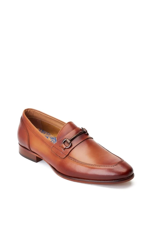 Image of Base London Base London Men Russo Buckle Loafer in Tan Size: 8 Tan 8 Male 5038538357421