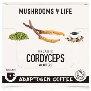 Image of Mushrooms 4 Life Organic Cordyceps Adaptogen Coffee - 10 Sachets