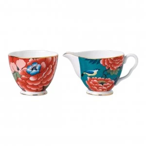 Image of Wedgwood Paeonia Blush Sugar Cream Red Pink