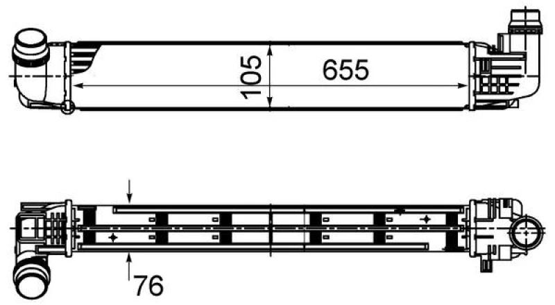 Image of Intercooler MAHLE CI 496 000S