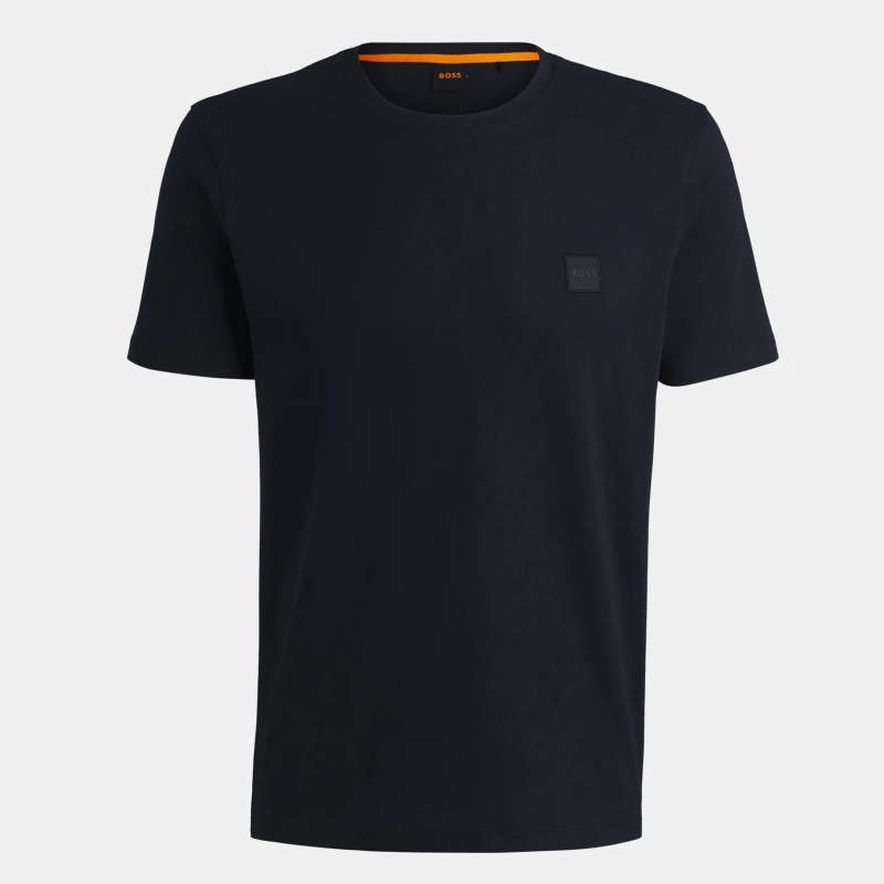 Image of Boss Mens HBO Tales T-Shirt, Premium Cotton Navy 404 male S