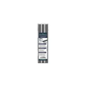 Image of Big dry Pack of 12 Pencil Refills Wet Material Aniline Black Graphite 6051 - Pica