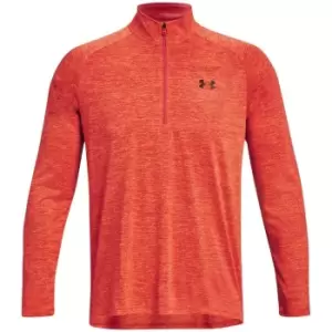 Image of Under Armour Tech half Zip T Mens - Orange