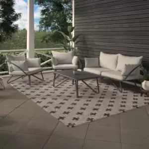 Image of Dorel Teddi 4 Piece Sofa Set with Covers