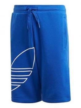 Image of Boys, adidas Originals Big Trefoil Shorts - Blue, Size 13-14 Years