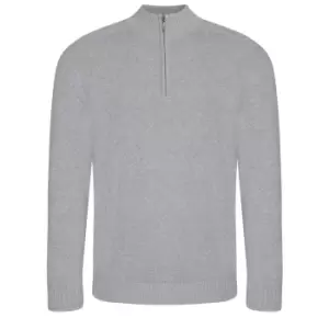 image of Ecologie Mens Wakhan Zip Neck Sweater (L) (Heather)