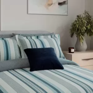 Image of Bedeck of Belfast Oren Kingsize Duvet Cover Set, Teal