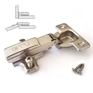 Image of GTV Push to Open Kitchen Cabinet Cupboard Door Hinge 35mm - with Euro Screw