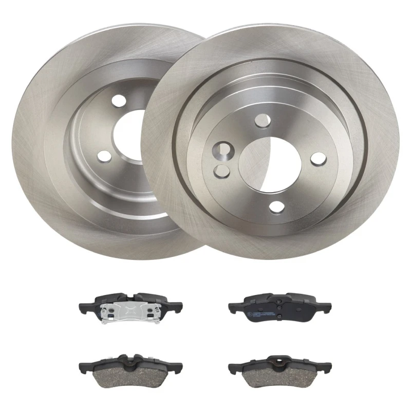 Image of RIDEX 3405B2276 Brake disc and pads set Rear Axle, Brake Disc Type: solid, excl. wear warning contact Brake Set,disc brakes (3405)