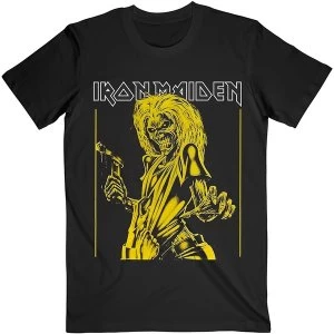 Image of Iron Maiden - Yellow Flyer Unisex Large T-Shirt - Black