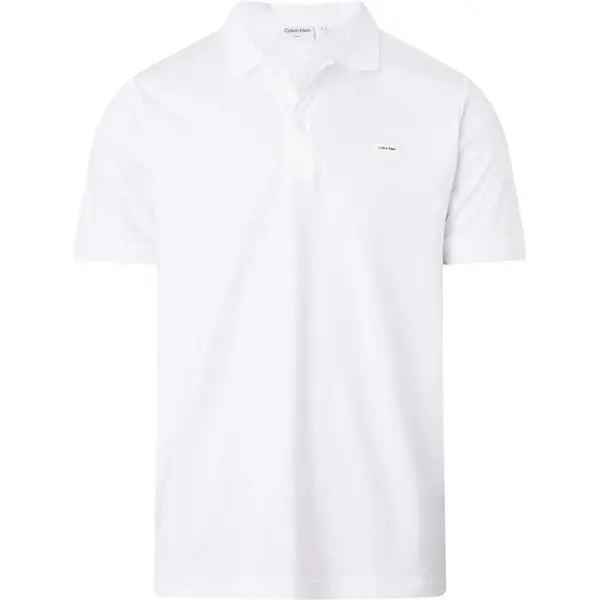 Image of Calvin Klein SMOOTH COTTON SLIM POLO Short Sleeve Polos S Blue 54169120350