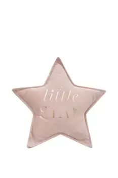 Image of Little Star Velvet Cushion 25cm Blush