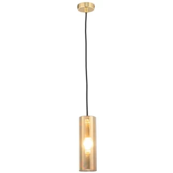 image of Maytoni Lighting - Maytoni Modern - Gioia Modern Gioia Gold Pendant Ceiling Light Glass Shade