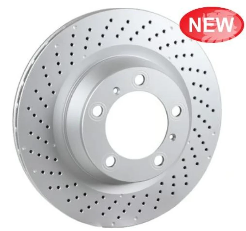 Image of JP GROUP 1663201570 Brake disc Rear Axle Left, perforated/vented, Coated Brake Disc (82)