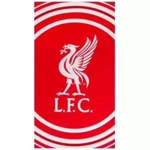 image of Liverpool Pulse Beach Towel (One Size) (Red/White)