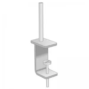 image of Universal fabric screen brackets for desktops 15mm-36mm pair