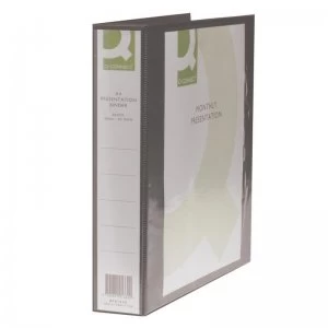 Image of Q Connect Pres Binder 4dring 40mm Black