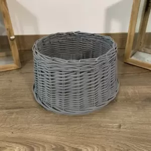 Image of 33cm x 20cm Small Willow Christmas Tree Skirt in Dark Grey - Samuel Alexander