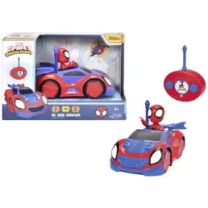 image of Dickie Toys 203223000 Spidey Web Crawler 1:24 RC model car for beginners Electric Road version