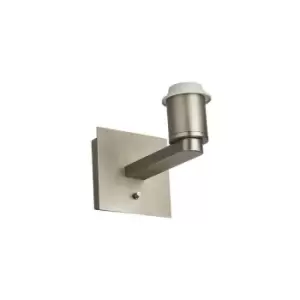 Image of Endon Collection Lighting - Endon Lighting Issac - Wall Lamp Matt Nickel Plate 1 Light Dimmable IP20 - E27