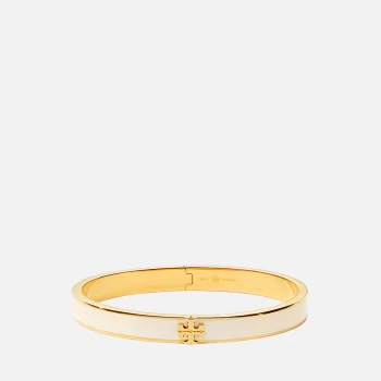 Image of Tory Burch Womens Kira Enamel 7mm Bracelet - New Ivory - L