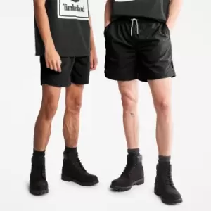 Image of Timberland All Gender Windbreaker Shorts In Black Product gender genderless, Size XL