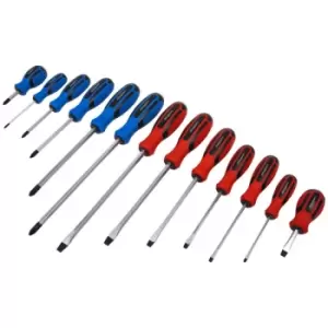 image of Siegen S0754 Screwdriver Set 13pc Hammer-Thru