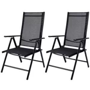 image of Garden Chair Bern 2Pcs Anthracite Aluminium