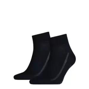 Image of Levis Mid Cut 2 Pack Socks Mens - Blue