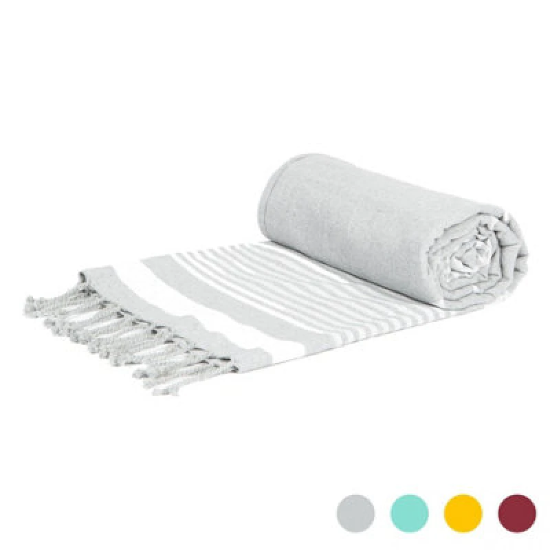 Image of Nicola Spring Deluxe Turkish Cotton Bath Towel - 162 X 90Cm - Grey