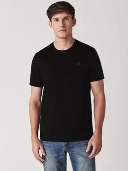 Image of Crew Clothing Classic T-Shirt - Black, Size S, Men
