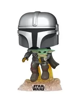 image of Pop! Pop Star Wars: The Mandalorian- Mando Flying W/Jet Pack