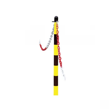 Image of Plastic Post for Chain - Yellow / Black