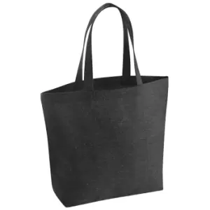 image of Westford Mill Maxi Recycled Tote Bag (One Size) (Black)