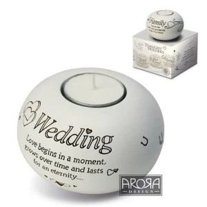 Image of Said with Sentiment Tea Light Holders Wedding