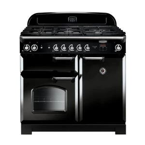 image of Rangemaster CLA100DFFBLC 116880 CLASSIC 100cm DF Range Cooker BlackChrome