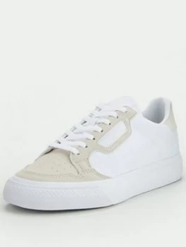Image of Adidas Originals Continental Vulc Junior Trainers - White