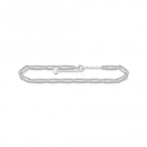 Image of Sterling Silver Links Anklet AK0033-001-21-L27V
