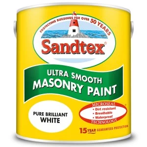 Crown Paints Sandtex Microseal Smooth Masonry Paint 2.5L