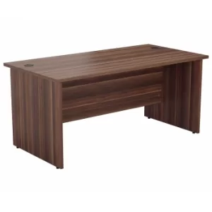 Image of TC Office Rectangular Desk with Panel End Legs 1800 x 800mm, Dark Walnut