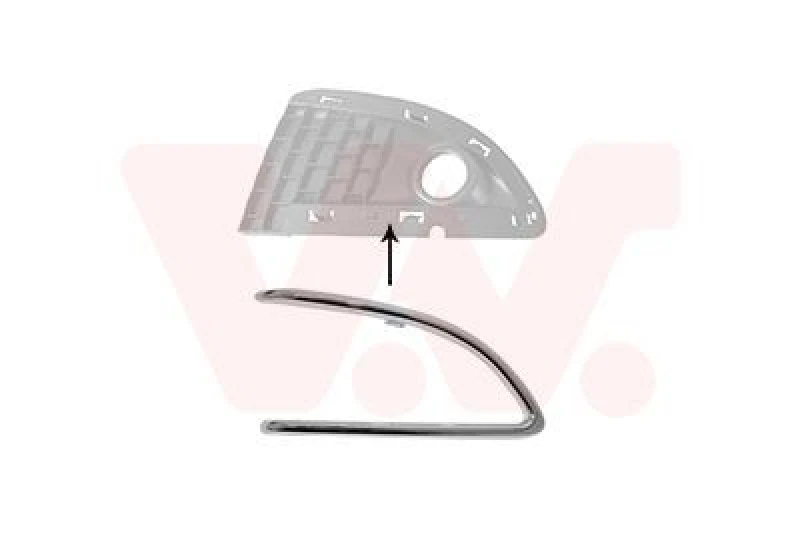 Image of VAN WEZEL Bumper grill VAN WEZEL 1779596