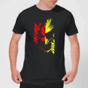 Image of Ant-Man And The Wasp Split Face Mens T-Shirt - Black - S