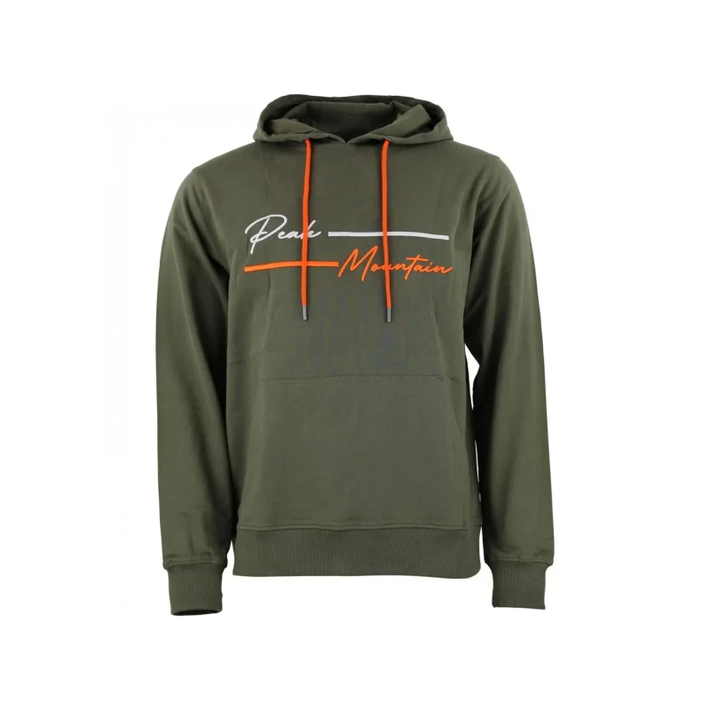 Image of Cotton sweatshirt Peak Mountain French Terry Vert Male M