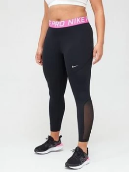 Image of Nike Curve Pro Training Leggings - Black/Pink