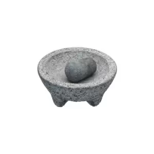 World Of Flavours - Spice Granite Mortar and Pestle 20 x 10cm